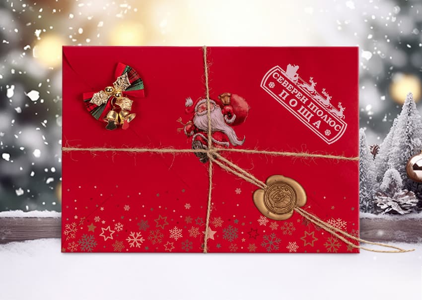 Писмо с "Автентична украса" (+7.99 лв.)