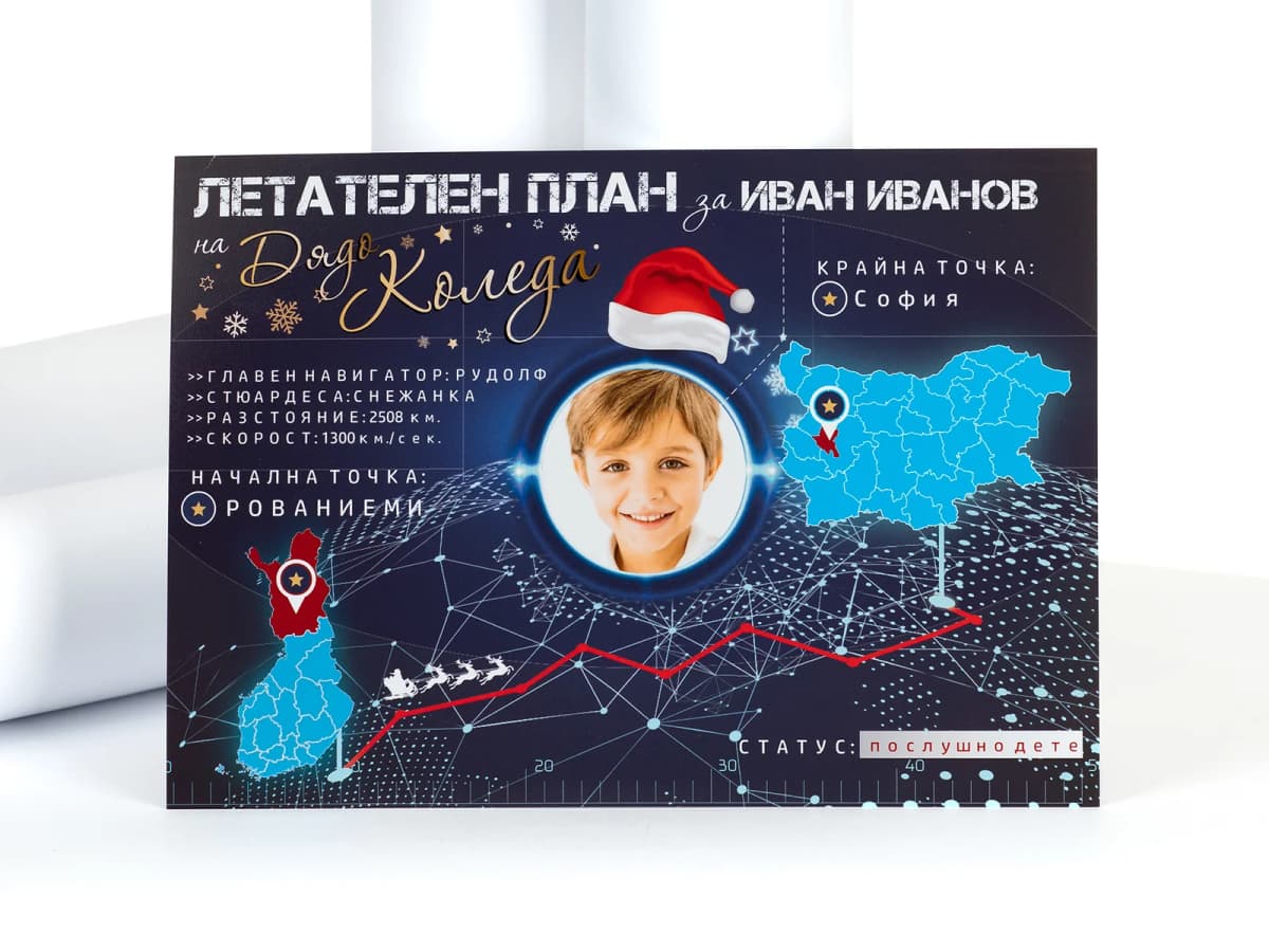 Летателен план на Дядо Коледа